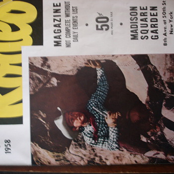 1958 Roy Rgers Rodeo Magazine - Paper