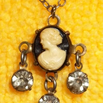 Very Tiny Cameo Pendant 