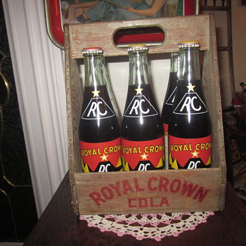 Royal Crown Cola Wooden Bottle Carrier