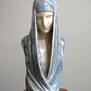 1910s Claire Colinet Symbolist Bust by Marcel Guillard for Editions Etling, Paris - Visual Art