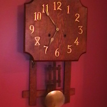Early 1900's Mission Style Clock