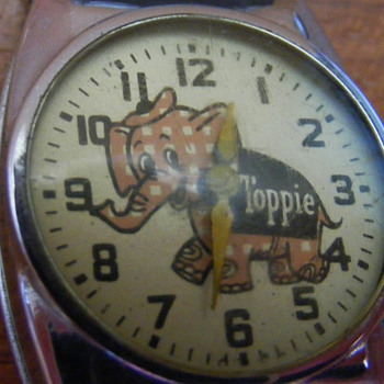 "Toppie" The "Top Value Stamp" Elephant Wristwatch - Wristwatches