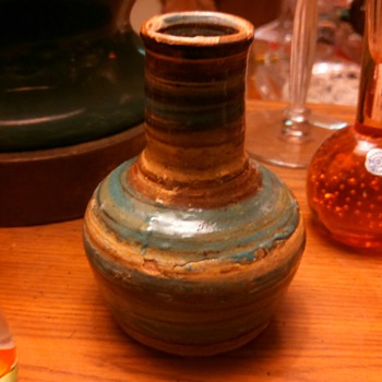 Red Clay jug Vase - Art Pottery