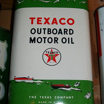 N.O.S. Texaco outboard motor oil - Petroliana
