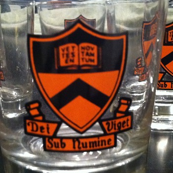 50's Princeton University drinking glasses - Glassware