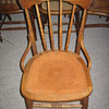Leather seated saloon chair