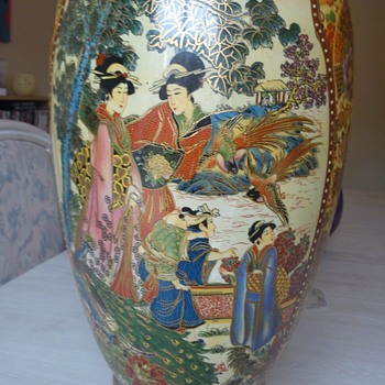 tall oriental vase