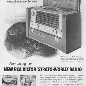 1953 - RCA Victor Shortwave Radio Advertisement