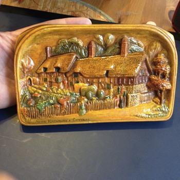 Bossons Rare Anne Hathaways Cottage Chalkware Plaque - Figurines