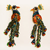 Vintage Lunch at the Ritz Peacock Earrings