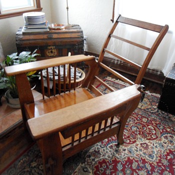Antique Morris Chair Mission Style Rescue