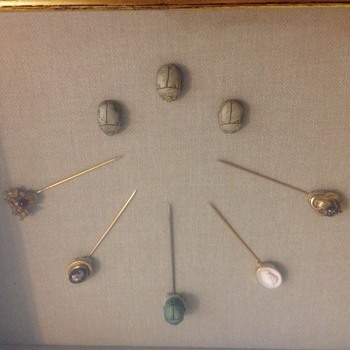 Pins, tie pins? Scarabs - Fine Jewelry