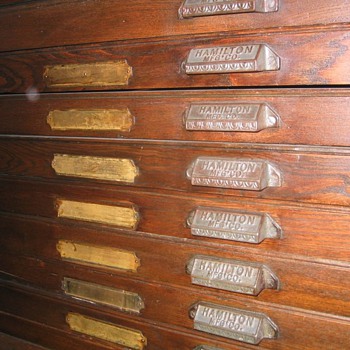 Hamilton Manufacturing Printers Cabinet