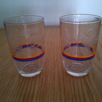 Vintage Etched Drinking Glasses - Glassware