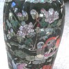 Asian vase with rare double rings 6 character mark on base