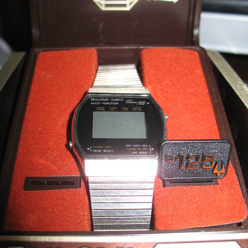 Vintage Bulova Quartz Multi Function Digital Watch