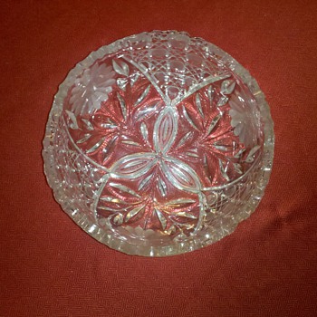 Cut Glass Bowl - Glassware