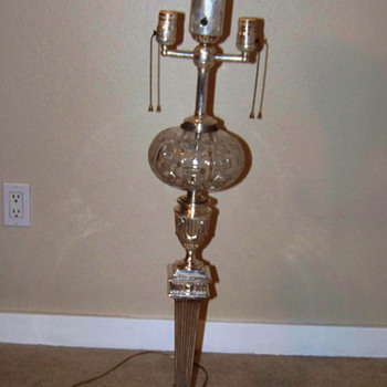Hawksworth Eyre & Co silver lamp c. 1850 - Lamps