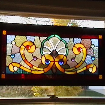 1890's Stained Glass Window - Art Glass