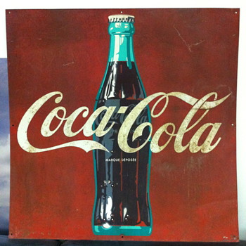 French 36 inch metal sign