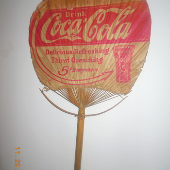 Early 1900's Coca-Cola Fan - Coca-Cola