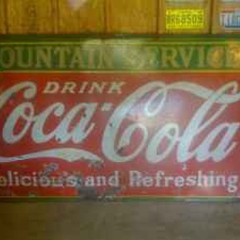 VIntage coca cola sign - Signs