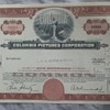 Columbia Pictures Corporation Stock Certificate