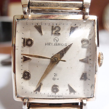 1955 Helbros 10K 21 Jewel P61 "germany" watch