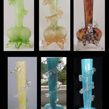Welz Ribbed Ball Foot - A Unique Production Marker! - Art Glass