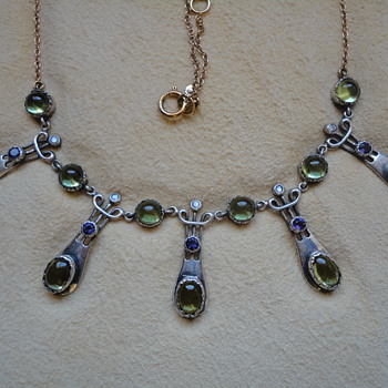 Art Nouveau Suffragette necklace, by Murrle Bennett? c. 1900 - Fine Jewelry