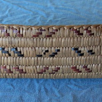 canoe and boat-shaped woven baskets, Salish, c. 1930