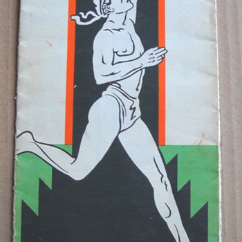 40's Marathon Oil Co. Running Man Oklahoma Map - Paper
