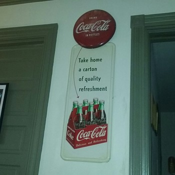 1951 coca-cola six pack sign - Coca-Cola