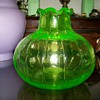 Uranium glass vase unknown maker ??