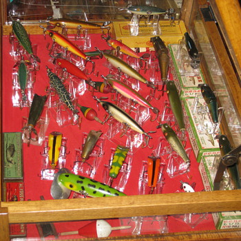 Some my old Fishing Lures  Nice pieces of art from the past