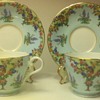Blue Aynsley Cup and Saucer Sets