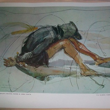 U.S. MARINE CORPS COMBAT ART COLLECTION PRINT  - Posters and Prints