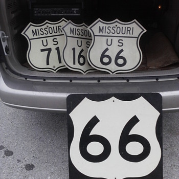 66 ,71, 166, 160, 60 shield,66 square signs