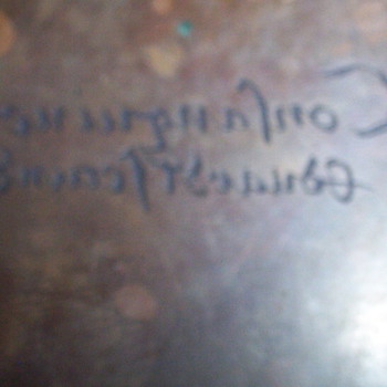 Copper print plate  Made by William Eastwood. Date unknown