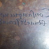 Copper print plate  Made by William Eastwood. Date unknown