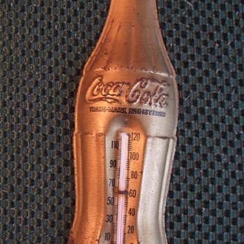 1956 Gold Coca-Cola Thermometer - Coca-Cola