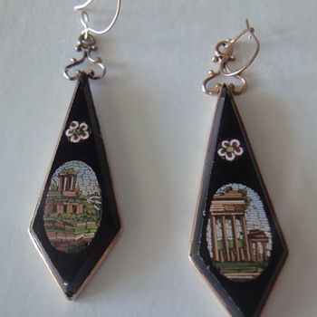 Micro Mosaic earrings - Fine Jewelry