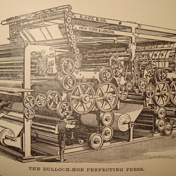 R. HOE & COMPANY NEW YORK CITY "PRINTING PRESS" NEED YOUR HELP DECIDING WHAT TO DO ON SECOND PICTURE