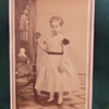 CDV of Civil War era girl with toy Doll