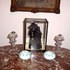 Pair of 1830's Boston Sandwich Glass Whale Oil Lamps