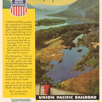 1952 - Union Pacific Railroad Advertisement