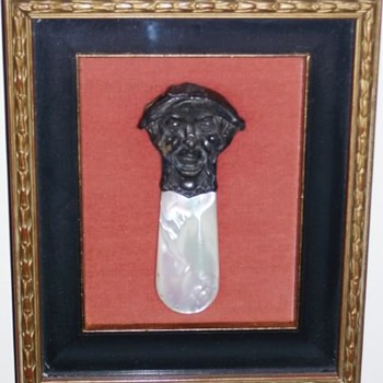 Teething toy with mother of pearl, early 1900's