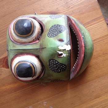Antique Native American Frog Spirit Mask?? - Folk Art