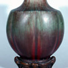 Eugene Baudin Vase with Bronze Base Attributed to Hector Guimard