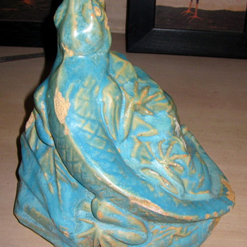 Rare Gladding Mcbean Fountain Lizard - Art Pottery